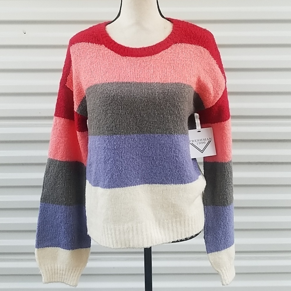 Freshman 1996 color-block sweater